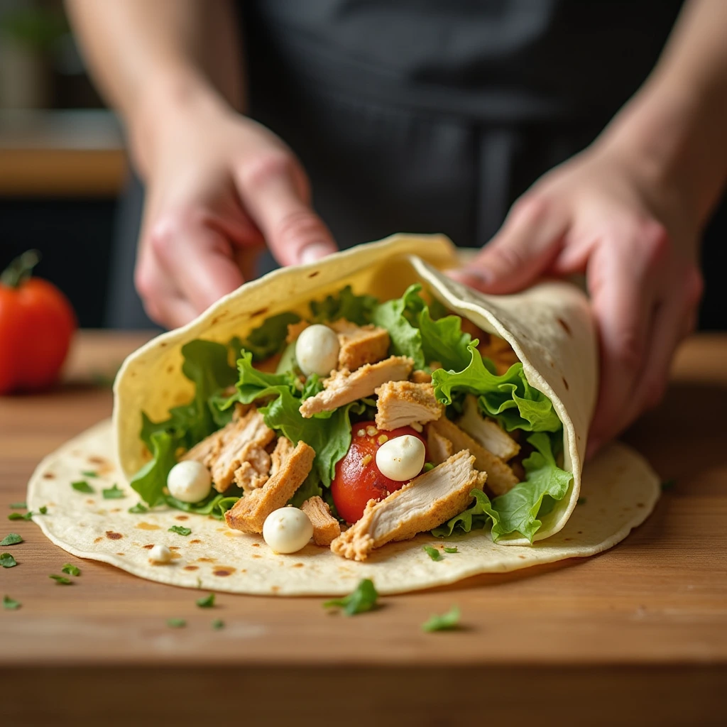Chicken Wraps: Easy Homemade Recipe for a Quick Lunch