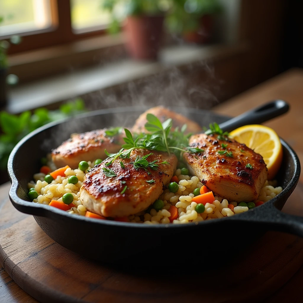 Chicken and Rice: Easy One-Pan Recipe for a Family Dinner